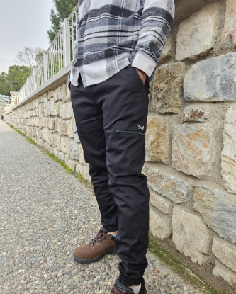 Bild von Cargo-Hose mit Reißverschluss-Details Schwarz
