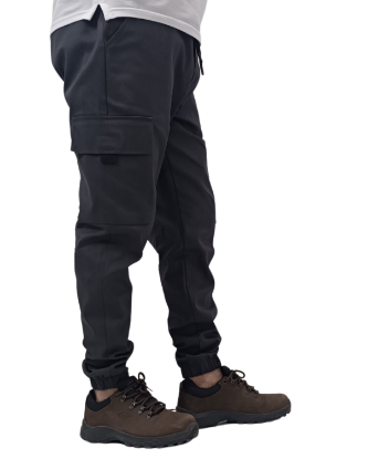 Bild von Cargo-Hose mit Gummitaschen Geräuchert