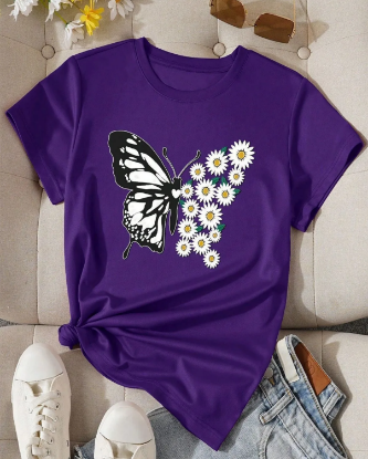 Picture of Personalized Women's T-Shirt Purple