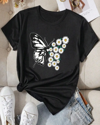 Picture of Personalized Women's T-Shirt Black