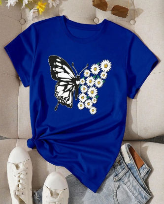Picture of Personalized Women's T-Shirt Blue