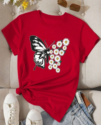 Picture of Personalized Women's T-Shirt Red